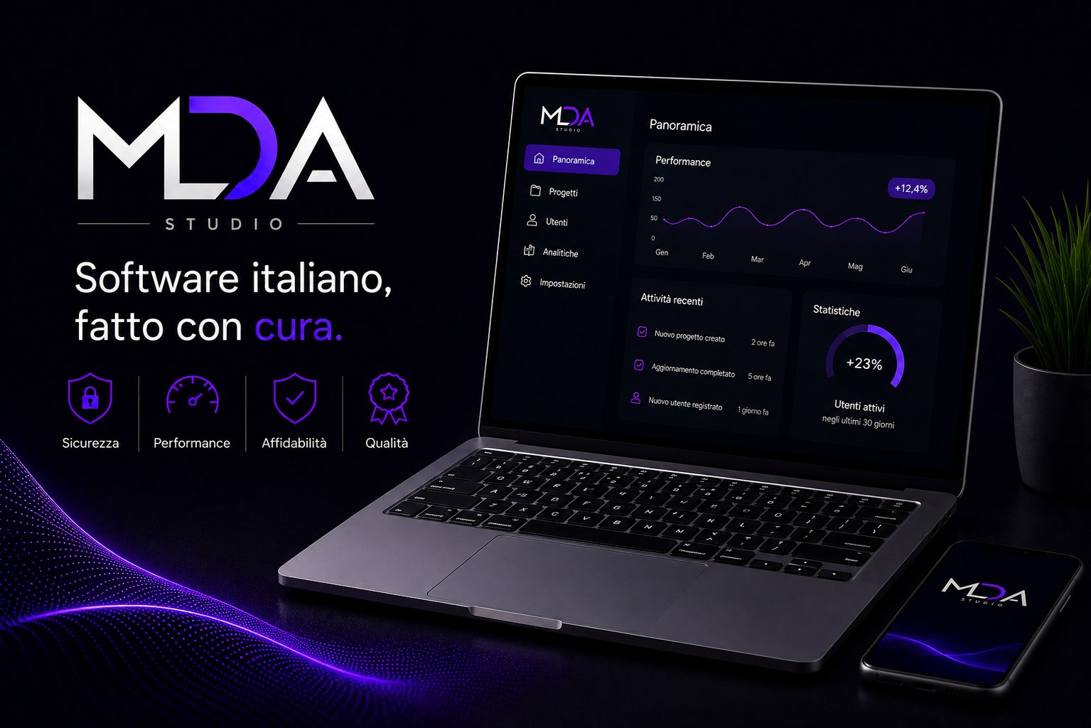MDA Studio · Software italiano, costruito con cura